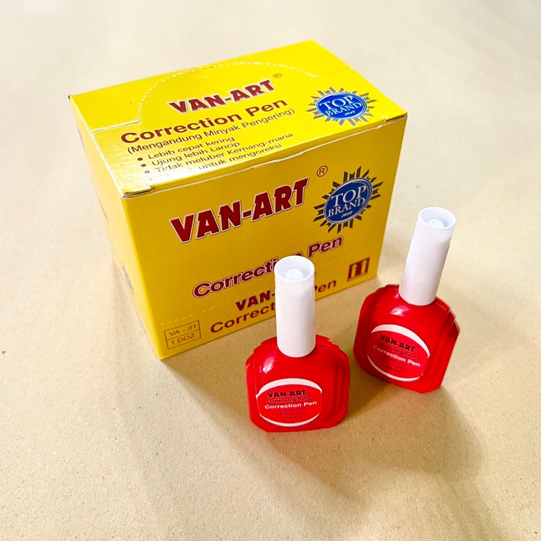 

Laris'Correction Pen / Tipe X Van Art Merah VA-01 isi 12 pcs