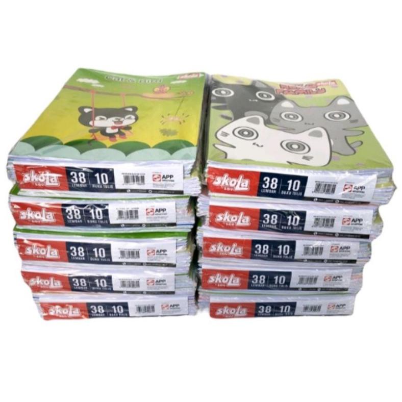 

SALE BUKU TULIS SKOLA 38 LEMBAR ISI 10 BUKU .SKOLA BY SIDU (1000GRM) KMR825