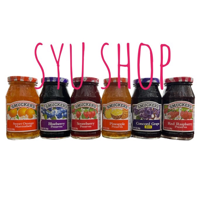 

smuckers smucker's jam selai 340 gr strawberry orange blueberry grape