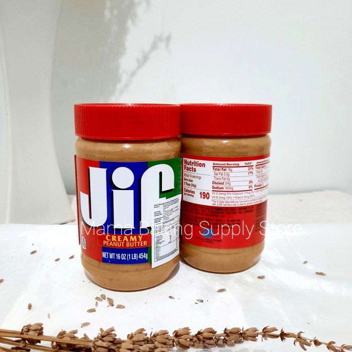 

JIF Creamy Cream SMOOTH Peanut Butter Selai Kacang Halus 454 gr