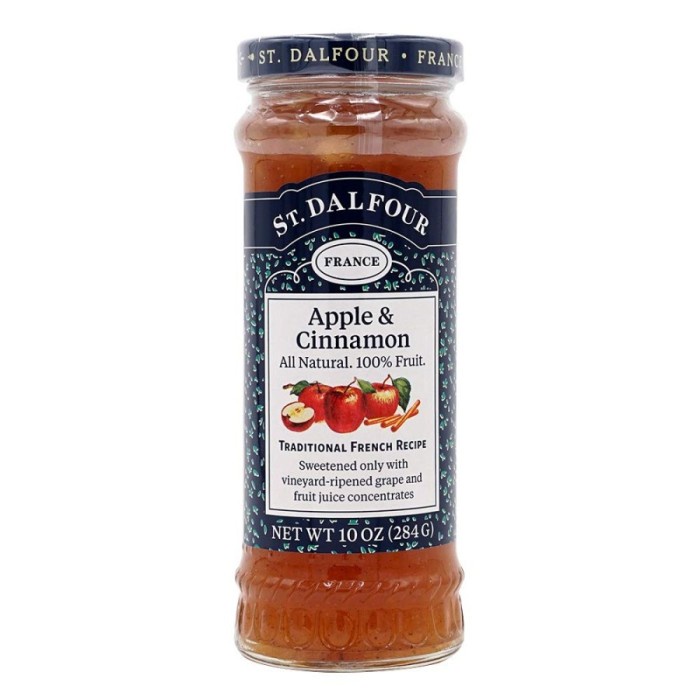 

St. Dalfour Apple Cinnamon Preserve Jam Spread Selai Olesan Roti Apel