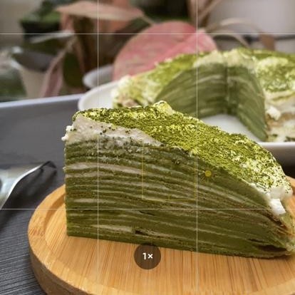 

Keto matcha Mille crepes