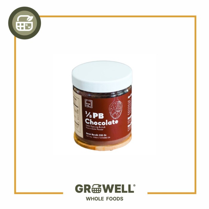 

LEAN LAB 1/3 PB CHOCOLATE PEANUT BUTTER POWDER 250GR