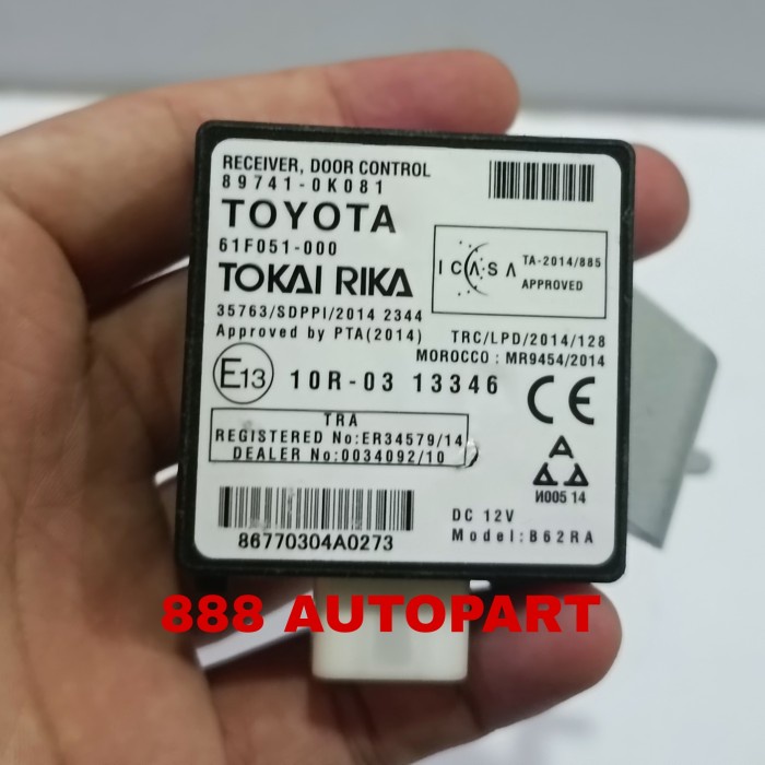 Modul Door Lock DoorLock Receiver Door Bagasi Innova Fortuner Hilux sip