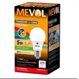 Lampu LED Sensor Cahaya 5 Watt Kuning Meval