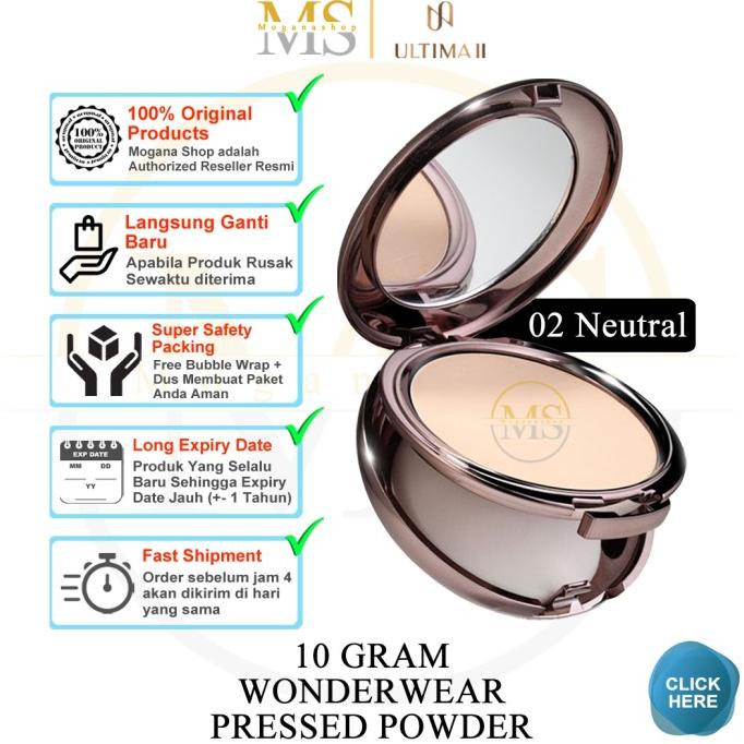 ULTIMA II WONDERWEAR PRESSED POWDER BEDAK PADAT MATTE OILY SKIN