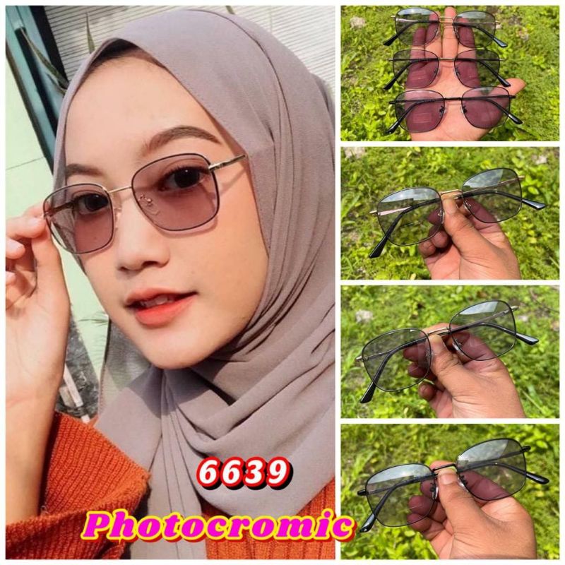 kacamata Photocromic/kacamata wanita antiradiasi 6639