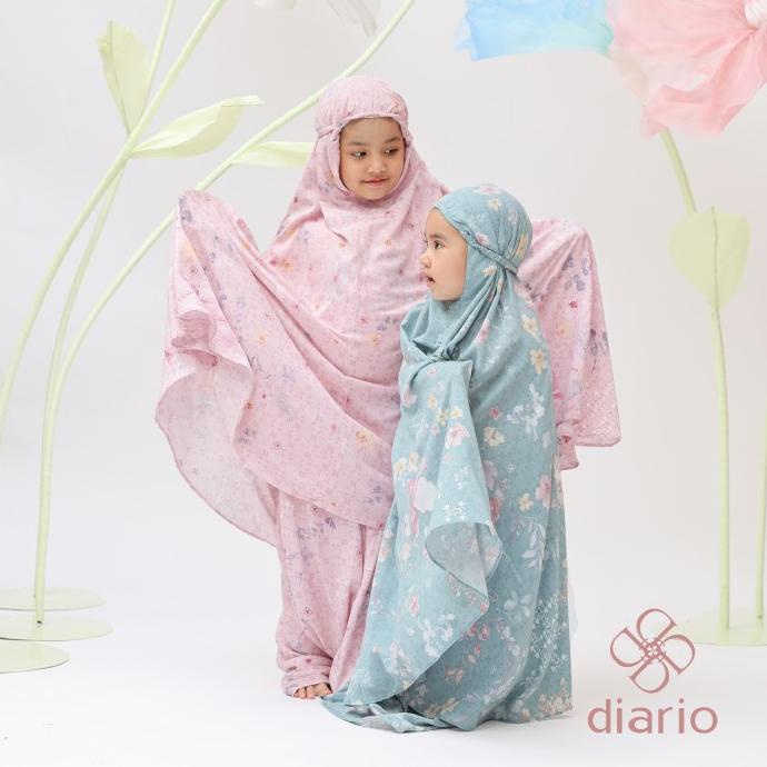 TERPERCAYA Diario x Dwihanda - Mukena Rekah Kids Free Sejadah Travel LARIS