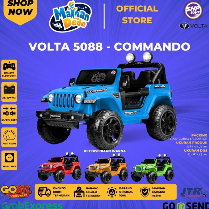 Mainan Mobil Aki Anak Jeep Commando Shp Volta 5088