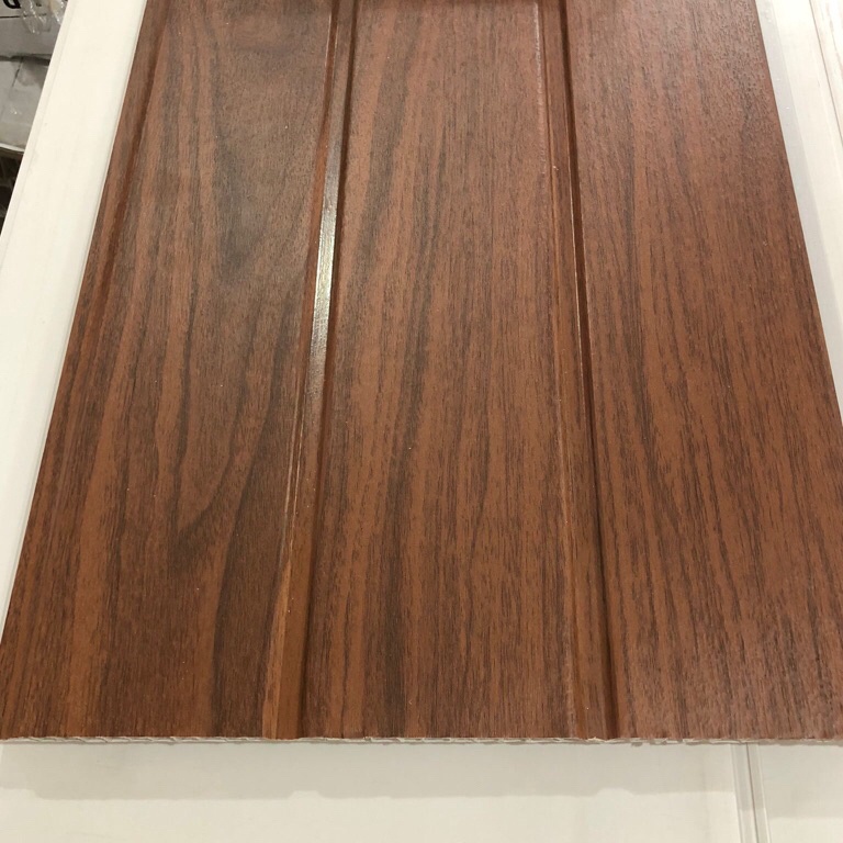 [ART.  E35K] Plafon pvc motif serat kayu coklat tua Doff Alfafon
