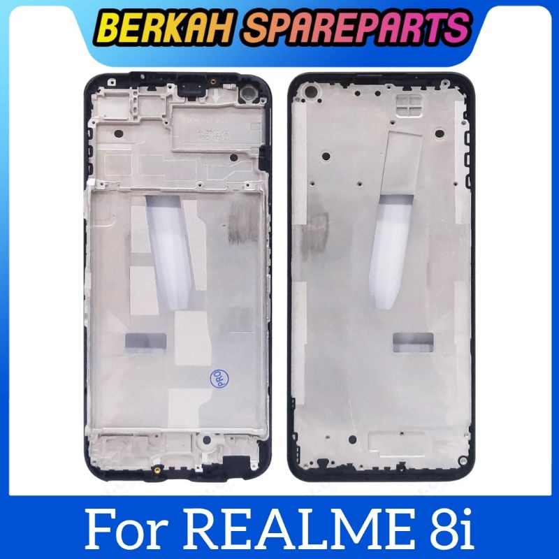 FRAME TULANG LCD REALME 8I TATAKAN DUDUKAN LCD ORIGINAL