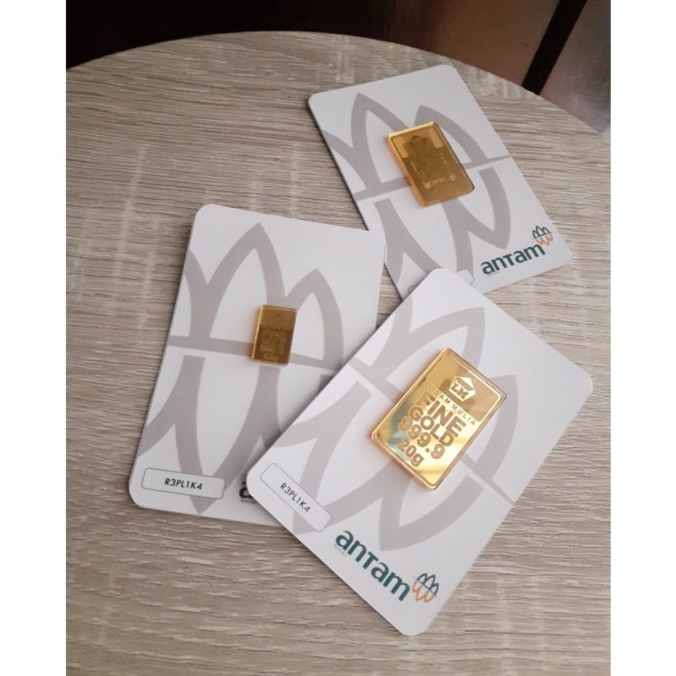 ✨STAR✨ Replika tiruan Antam / tiruan emas batangan / logam mulia akrilik ber kartu antam (antam card