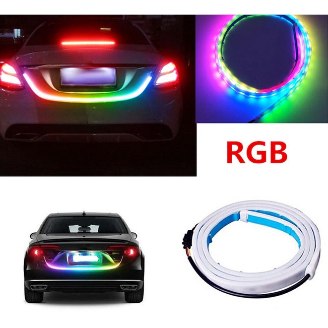 LAMPU LED BAGASI MOBIL 120 CM / LED TAIL TRUNK RGB TOP