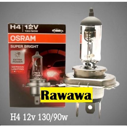 LAMPU BOHLAM H4 OSRAM 130 90 130/90 WATT 12V HALOGEN UTAMA DEPAN MOBIL TOP