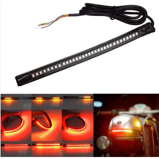 <Freeongkir> Lampu Stop Lamp Drl Led Strip Flexible Motor 20Cm Brake Lamp Sein Sign Promo
