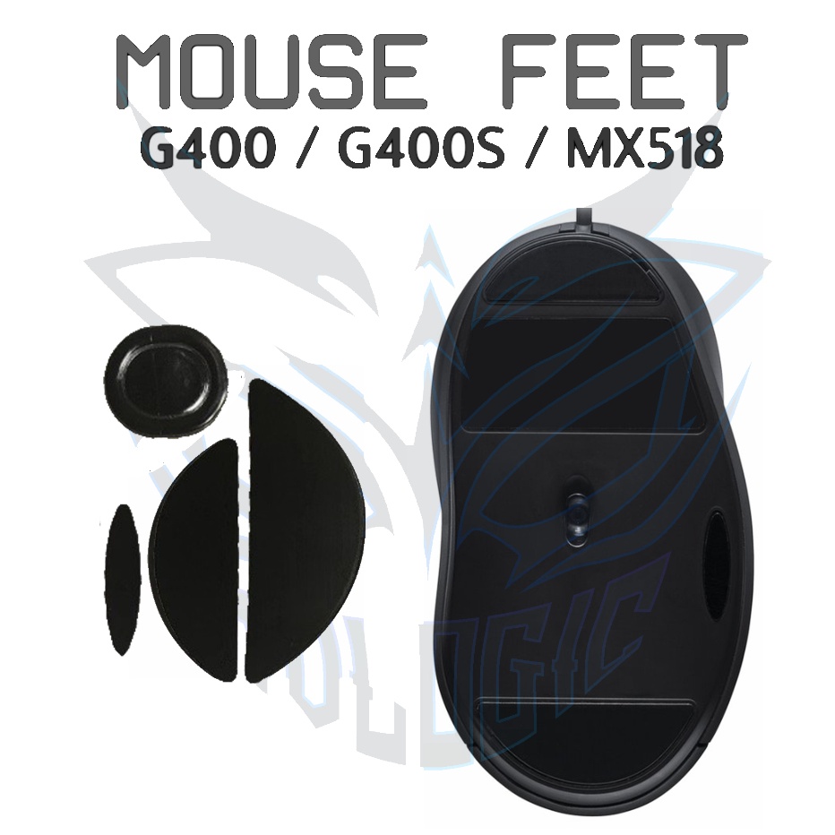 ➯✽✷ Mouse Feet Glide Logitech G400 / G400S / MX518 - Mousefeet Skates PTFE