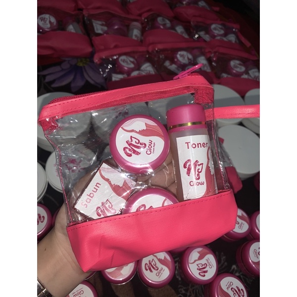 PAKET LENGKAP NJ GLOW (cream night /cream day / toner / sabun wajah )