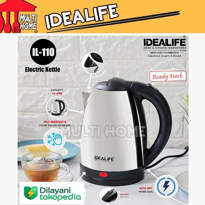 Electric Kettle Idealife IL-110 Teko Listrik Low Watt