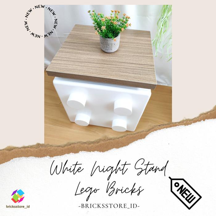 Meja Nakas / Night Stand Table Model Lego Bricks