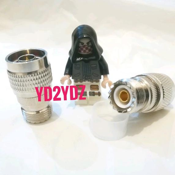 Adapter Konektor SO239 to N male RF SO-239 UHF female yaesu Connector radio rig