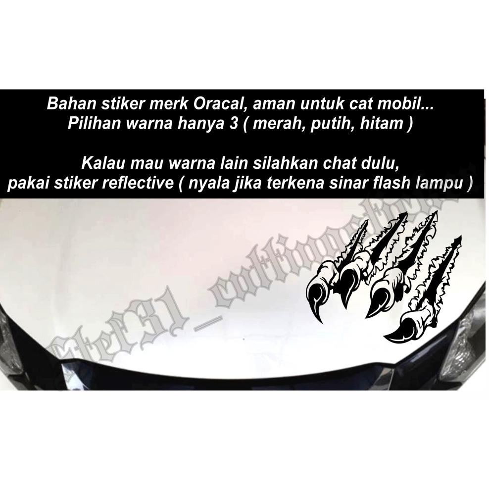 

ERA091 Cutting sticker gambar cakar monster *