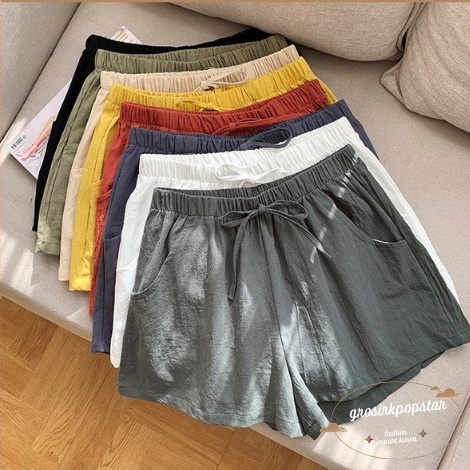 Terbaik GKS - Celana Pendek Oversize Korea Bahan Linen ?