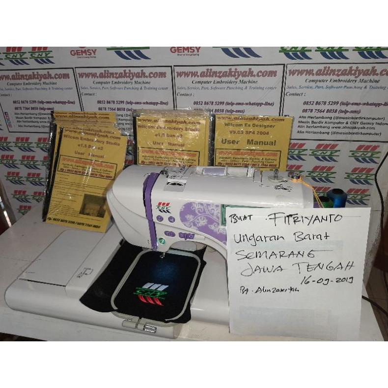 

ERA059 Paket Tutorial cara desain dan tehnik mesin bordir portable CNY E900 juga E960 +