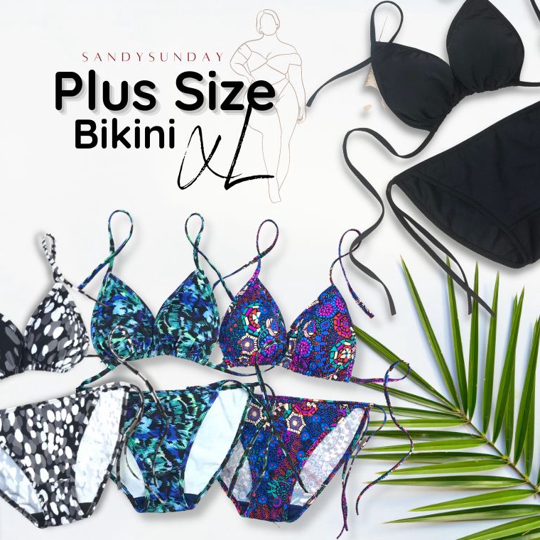' jc Bikini Set BigSize - XL Avisa Plus Size Bikini Tali Bikini Pantai Jumbo Bikini Segitiga Jumbo h