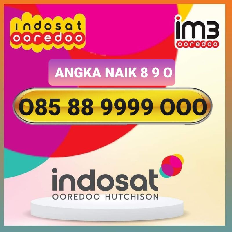Nomor Cantik indosat kwartet tripel 9999