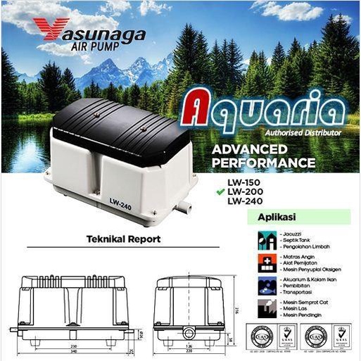 Yasunaga Lw200 Air Pump