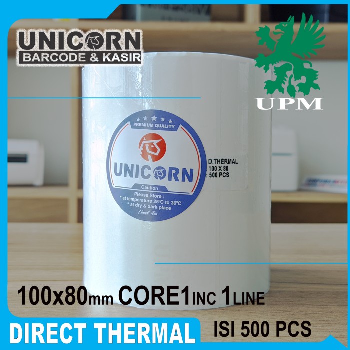 

Sticker Kertas Label 100x80 mm / 100 x 80 mm / 100x80mm Direct Thermal SALE