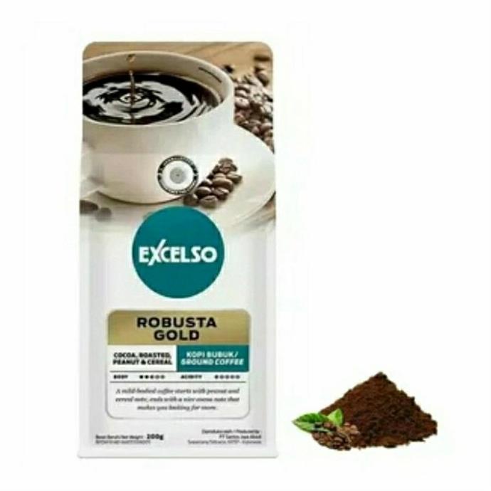 

&<&<&<&] Excelso Robusta Gold Bubuk Kopi Halus 200gr