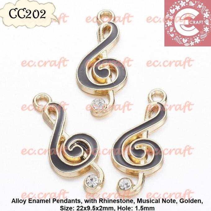 <<<<<] 6 PCS ENAMEL MUSIC CHARM GELANG