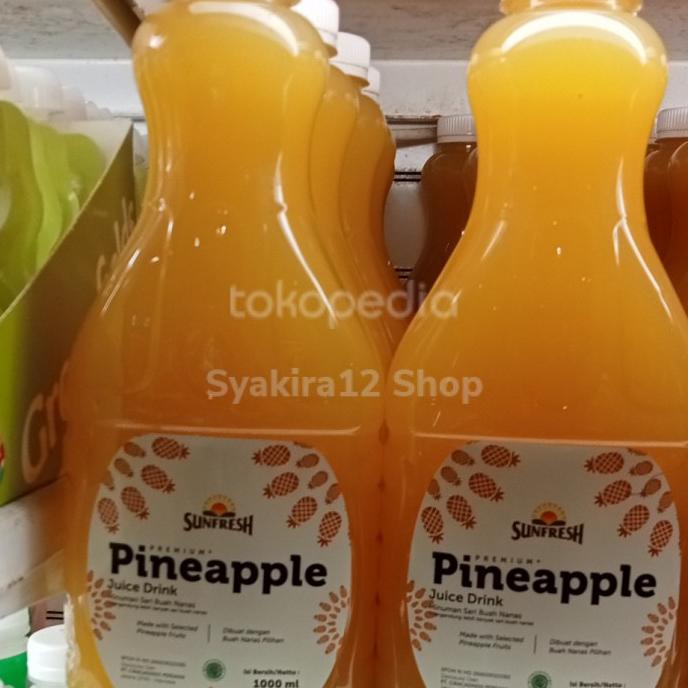 

}}}}}}] SUNFRESH JUICE PINEAPPLE 1 LITER JUS BUAH NANAS SARI BUAH NANAS