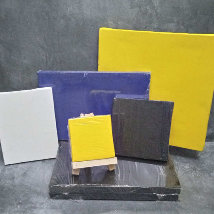 

Bestseller Kanvas Lukis Warna Hitam, Putih, Kuning, Dan Biru Tebal Kayu 3.5Cm