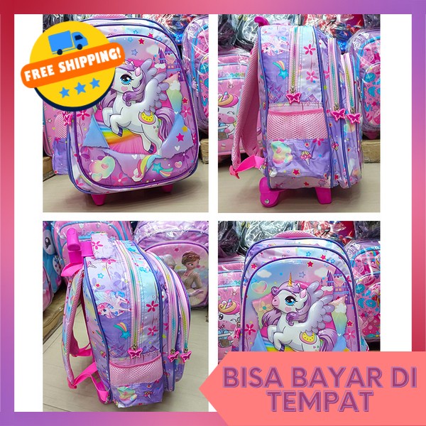 Tas Troli Anak Perempuan Paud Ts Trolly Anak-Anak Tk Karakter Smiggle Bag Child Smuggle Terbaru Ts S