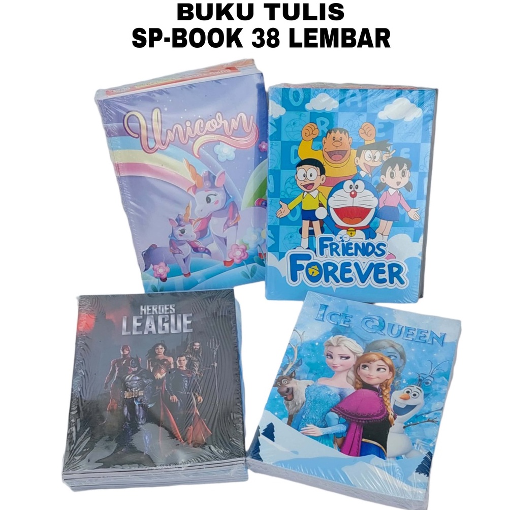 

[0PP] (10pcs) Buku Tulis Doraemon Hello Kitty Karakter SP - BOOK 38 Lembar w6mwl
