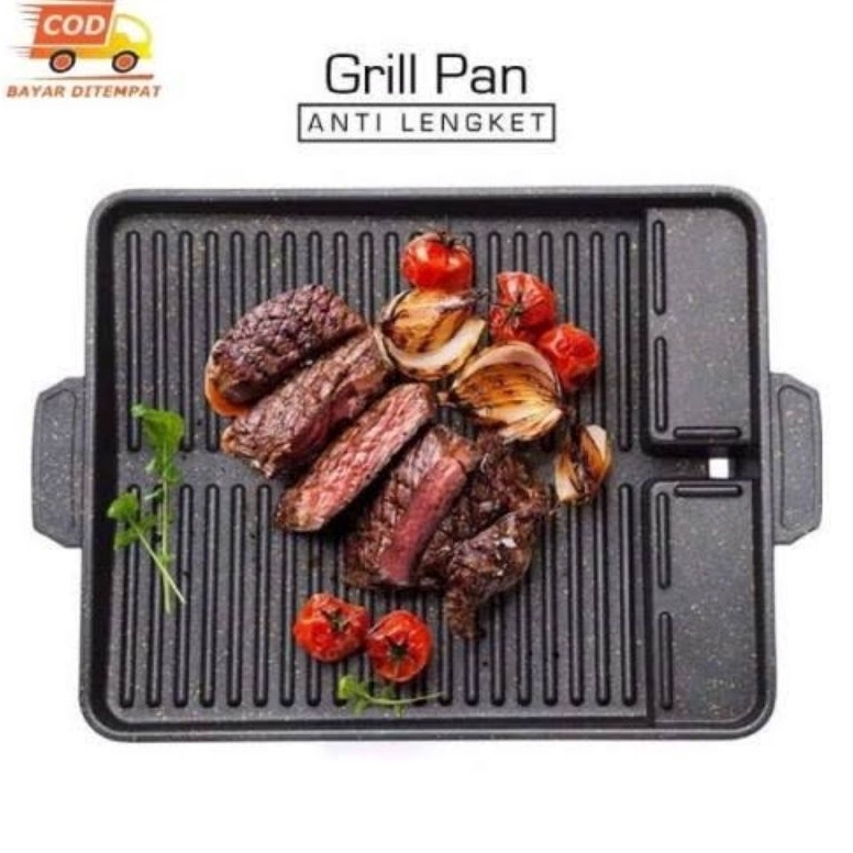 Asli Bagus Korean Grill Pan / Korean Grill Pan Square / Grill Pan Square Yakiniku RZD