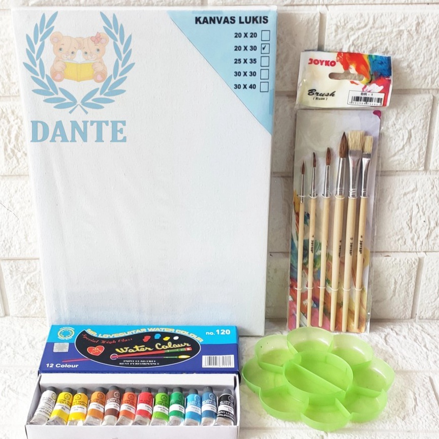 

[ART. I53I] PAKET MELUKIS SET Kanvas 30x40 Kuas Palet