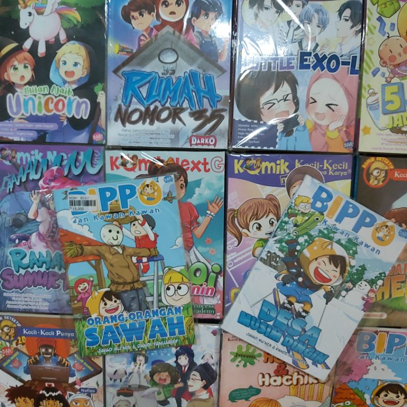 Buku Original ● Komik KKPK ☆ Novel Anak Darko ☆ Pinkberry dan Bippo