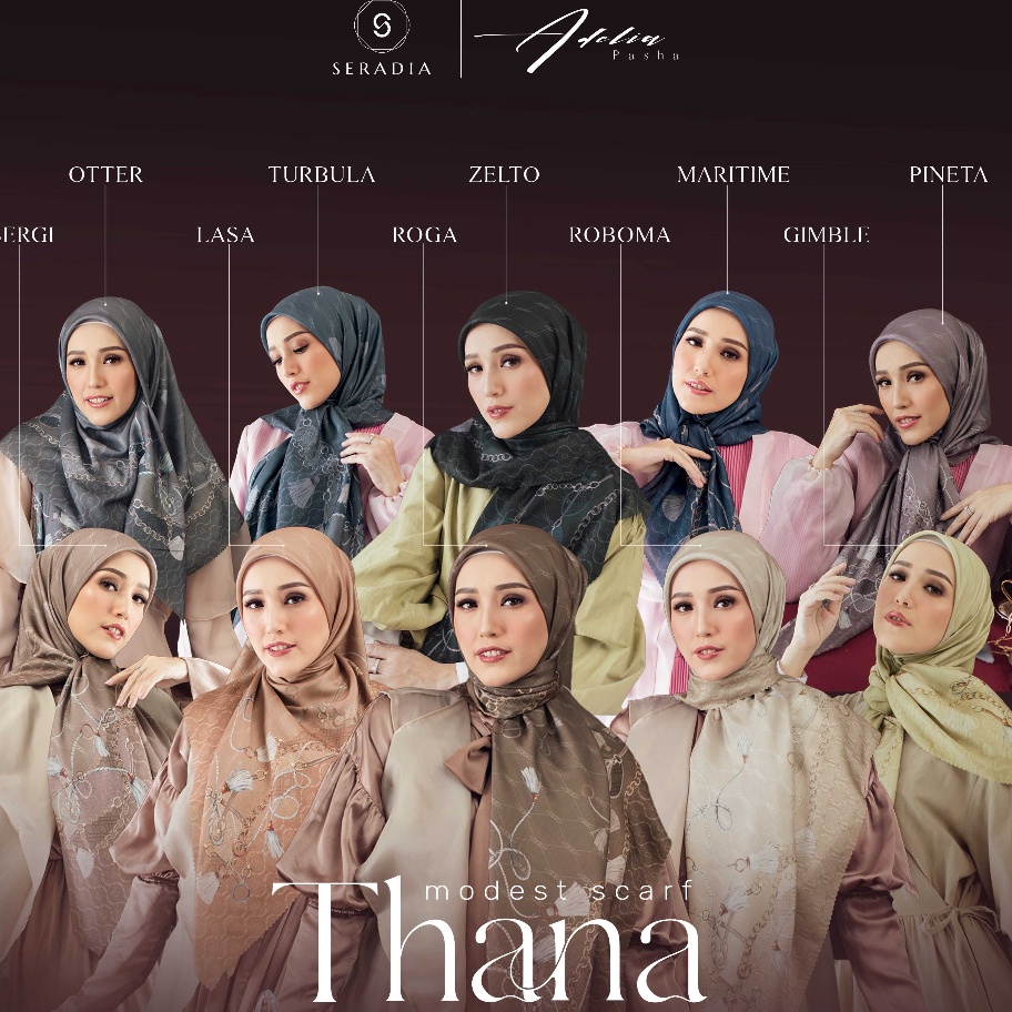 12.12 ✨Promo✨ Hijab Segi Empat Thana - Seradia x Adelia Pasha buruan