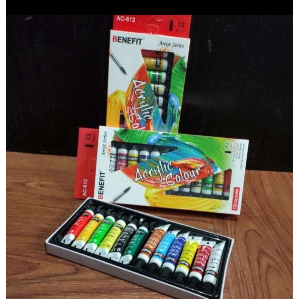 

40 cat acrilic 12 warna 6 ml benefit vtec 73