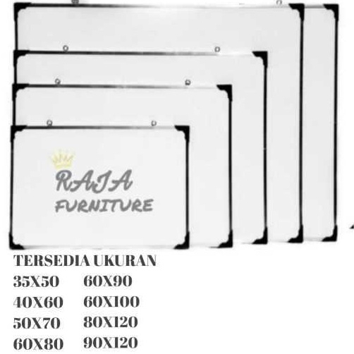 

PAPAN TULIS GANTUNG/ WHITEBOARD 2 SISI SPIDOL DAN KAPUR 35X50 40X60 50X70 60X80 60X90 90X120 Grosir