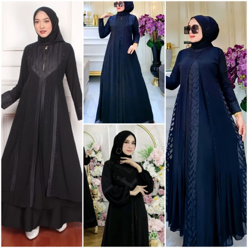 GAMIS ABAYA  HITAM  TURKEY - GAMIS ABAYA TURKEY - ABAYA - ABAYA TURKEY HITAM - ABAYA HITAM ARAB - GA
