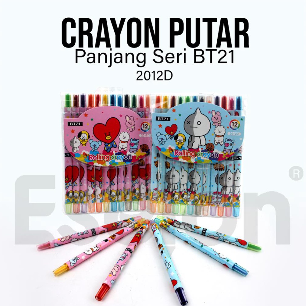 

Y049 1pack Crayon Putar Panjang BT21 / 12w Crayon Putar Panjang 6465
