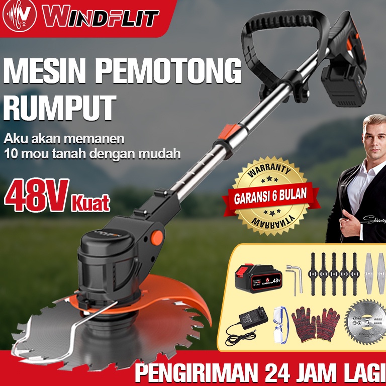 Ready.. Mesin Potong Rumput 48 Volt Mesin pemotong rumput listrik pemotong rumput Pemangkas Rumput d