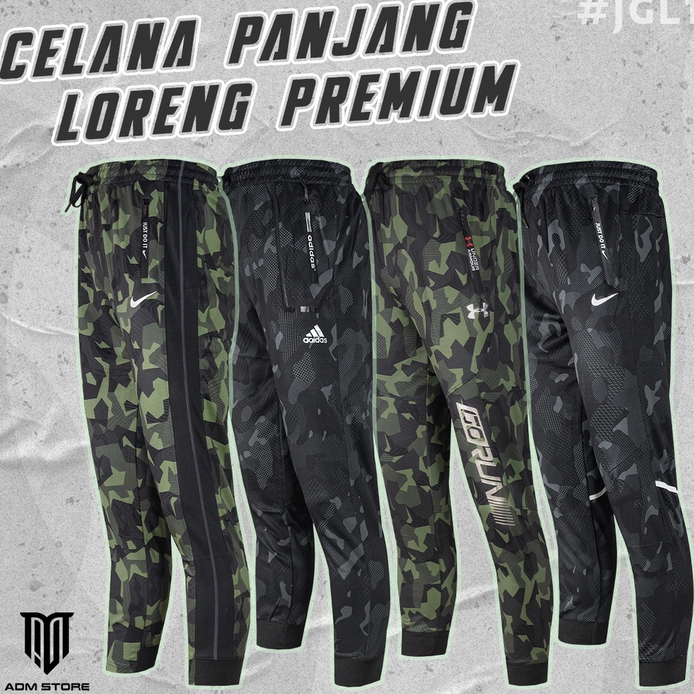 Terbaik.. Jogger Pants Pria Loreng Import / Joger Pria Premium / Celana Training Pria Army