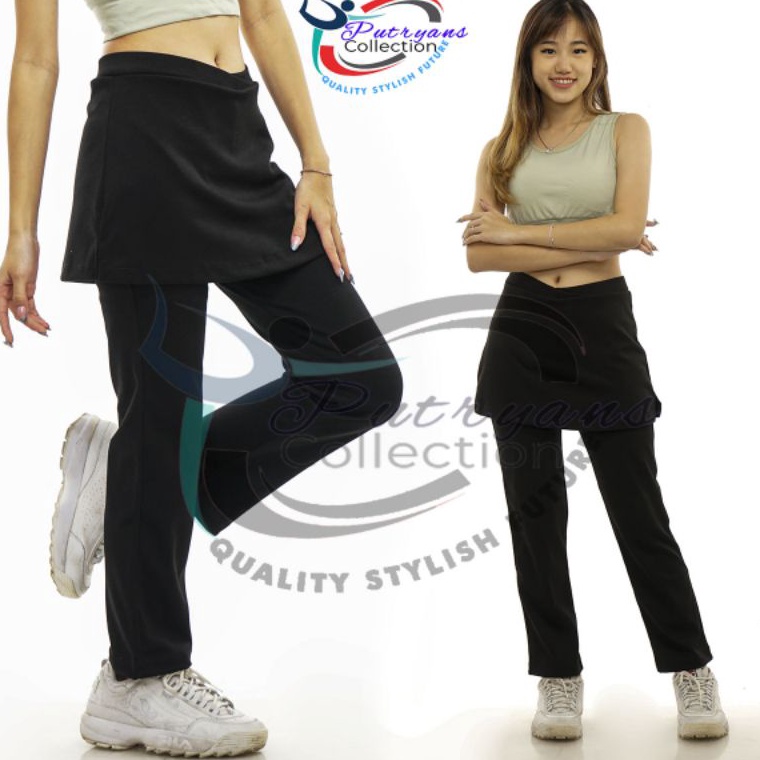 TERLARIS CELANA SENAM ROK POLOS HITAM