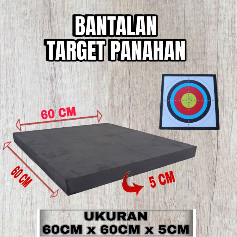 BANTALAN TARGET PANAHAN EVA FOAM 60CM x 60CM x 5CM