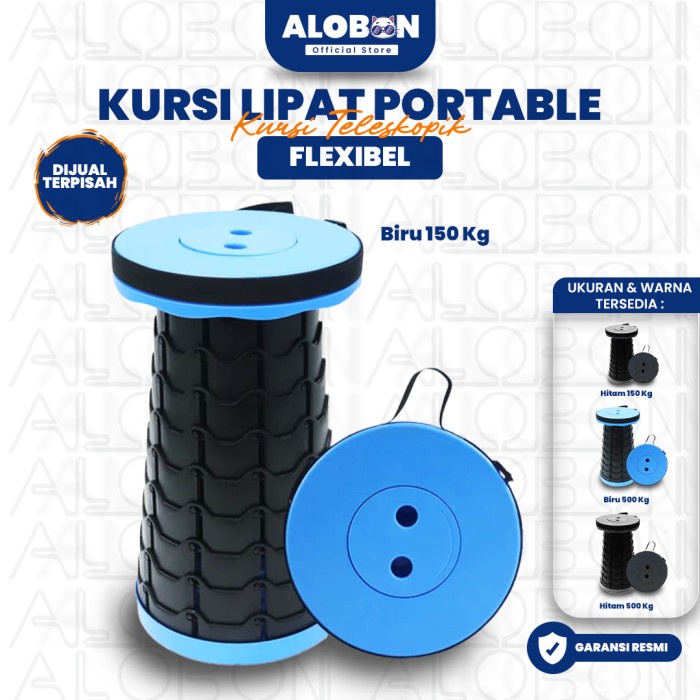 ALOBON KURSI LIPAT PORTABLE KURSI TELESKOPIK KURSI SANTAI